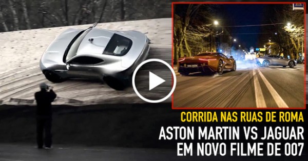 Aston Martin vs Jaguar: Equipa 007 Revela Imagens Brutais