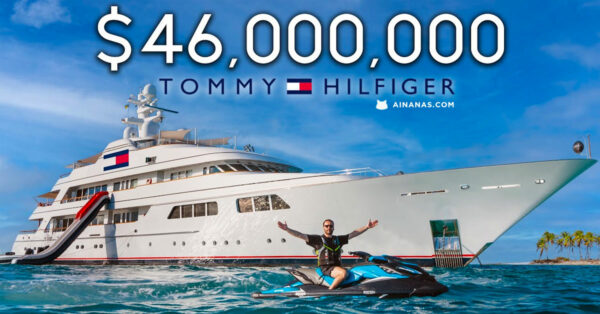 MEGA YACHT de 46 MILHÕES de TOMMY HILFIGER