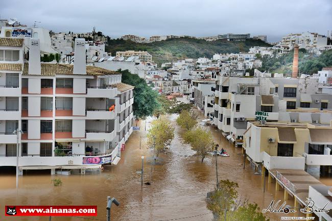 Inundações em Albufeira Cheias - Ainanas.com