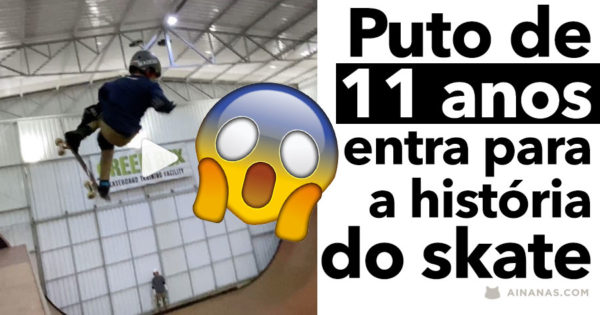 Puto de 11 Anos entra para a História do Skate com 1080 em Half Pipe