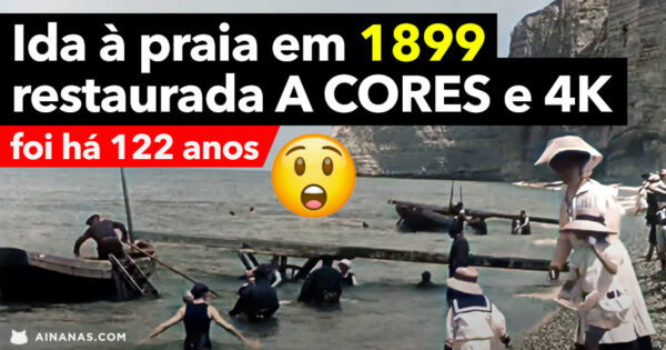 Ida à praia em 1899 restaurada A CORES e 4K