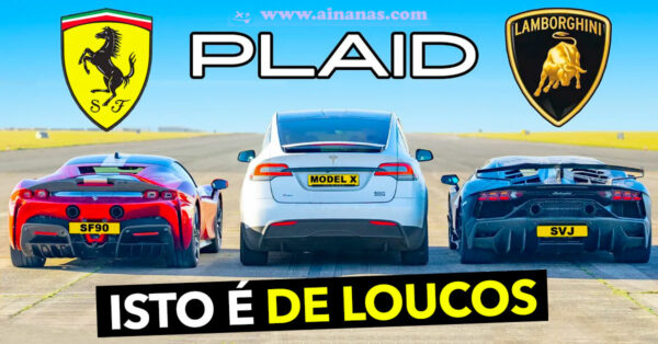 Tesla Model X PLAID vs Ferrari SF90 vs Lambo SVJ