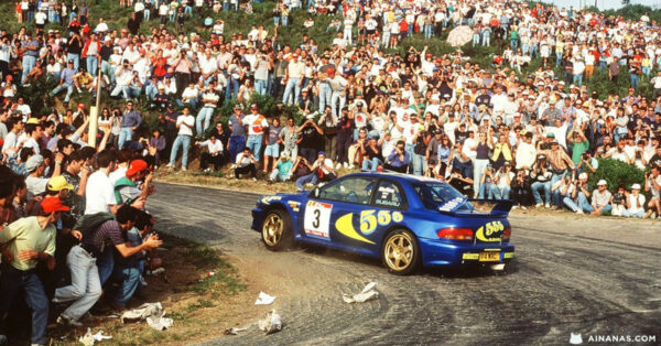 Imagens surreais de Colin McRae no Rally de Portugal 1997
