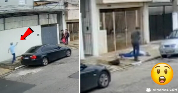 Polícia com Filha ao Colo REAGE A ASSALTO e dá um tiro ao Ladrão