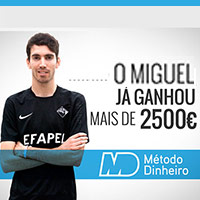 O Miguel já ganhou mais de 2500€ com o Método Dinheiro