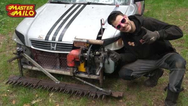 Velhinho HONDA transformado no CORTA-RELVAS mais épico de sempre