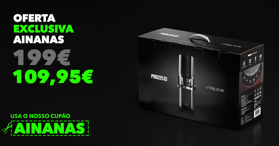 Vitajuice - A super Máquina de Sumos Slow Juicer da Prozis