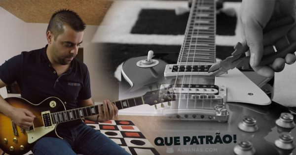 PATRÃO! Guitarrista Português toca 10 músicas com 1 só corda na Guitarra