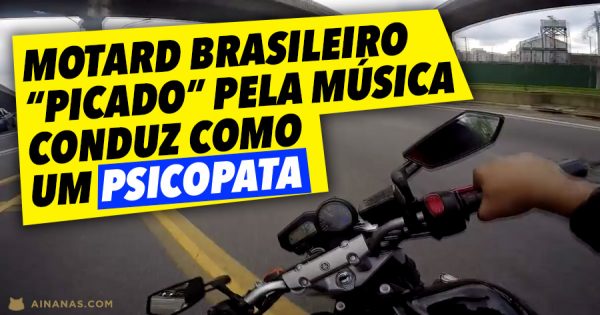 Motard LOUCO rasga pelo trânsito no Brasil “picado” pela música