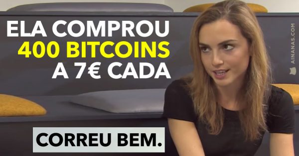 Ela comprou 400 Bitcoins a 7€ cada. Valeu a pena