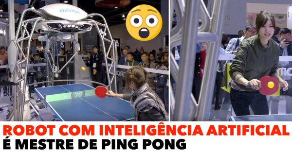 ROBOT com Inteligência Artificial é Mestre de PING PONG