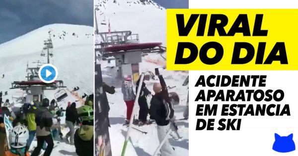 VIRAL DO DIA: Acidente aparatoso na estancia de Ski de Gudauri