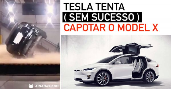 Tesla tenta (sem sucesso) capotar o MODEL X