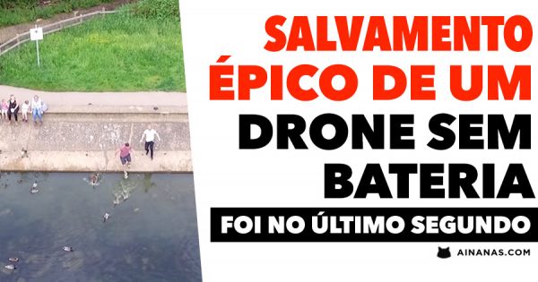 A Bateria do Drone MORREU NO AR e o Piloto teve de ser NADADOR SALVADOR