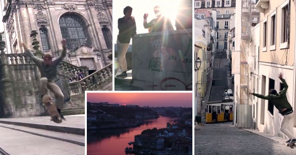Skaters Espanhóis Fazem Video ÉPICO à descoberta de Portugal
