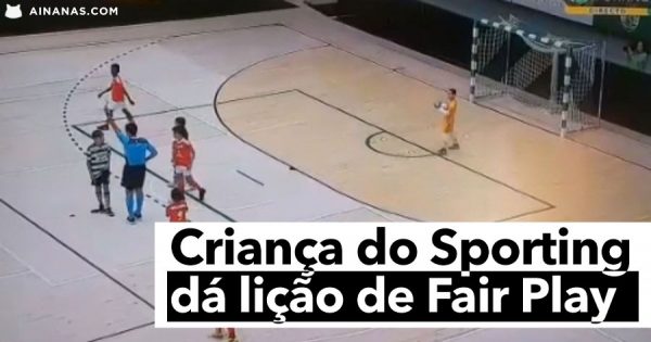 Criança do Sporting dá grande LIÇÃO DE FAIR PLAY em jogo contra o Benfica