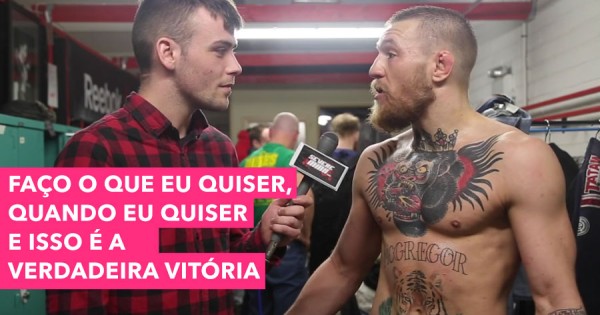 Conor McGregor Entrevistado no Balneário Após um Treinaço Duro