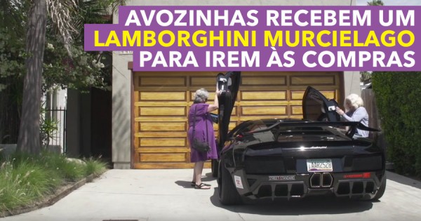 Avozinhas Recebem Lamborghini Murcielago para irem às Compras