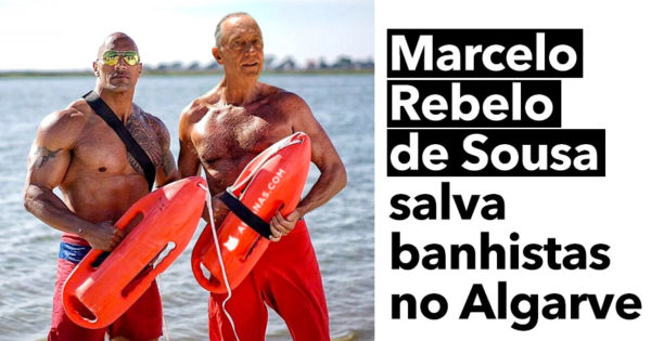 MARCELO REBELO DE SOUSA faz salvamento no Algarve