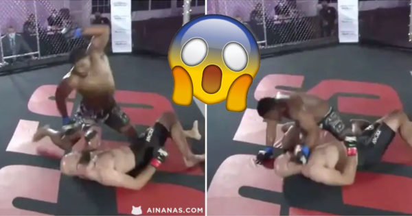 Lutador de MMA leva martelada mesmo depois de K.O.