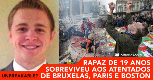 Este Jovem Sobreviveu ao Atentado de Bruxelas… e ao de Paris e ao de Boston