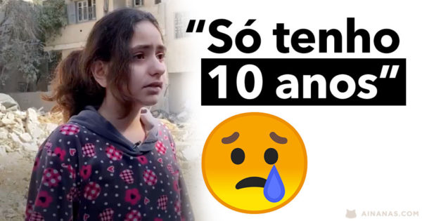 Menina Palestiniana desespera por não poder fazer mais