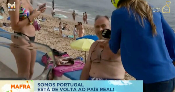 Gosta do SOMOS PORTUGAL? Banhista dá resposta sincera