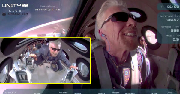 A Felicidade de Richard Branson ao concretizar SONHO ESPACIAL