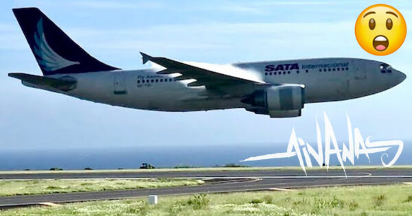 A310 faz Passagem Épica a Baixa Altitude nos Açores