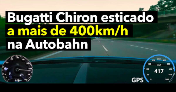 Bugatti Chiron a 417km/h na Autobahn