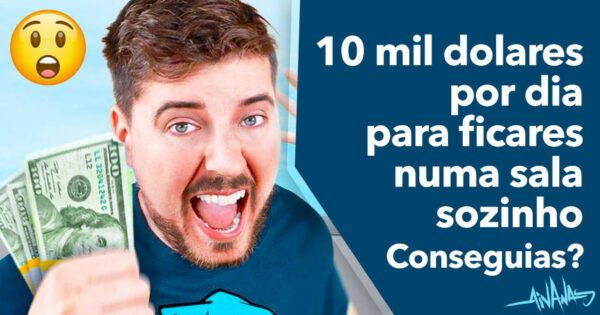 MrBeast paga 10 mil dólares POR DIA para seguidor ficar sozinho numa sala