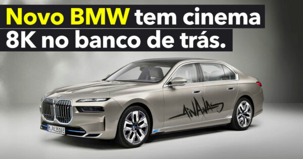 Novo BMW Série 7 e i7 têm CINEMA 8K nos Bancos de Trás