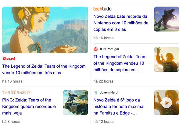 Reino Unido: The Legend of Zelda: Tears of the Kingdom é o maior
