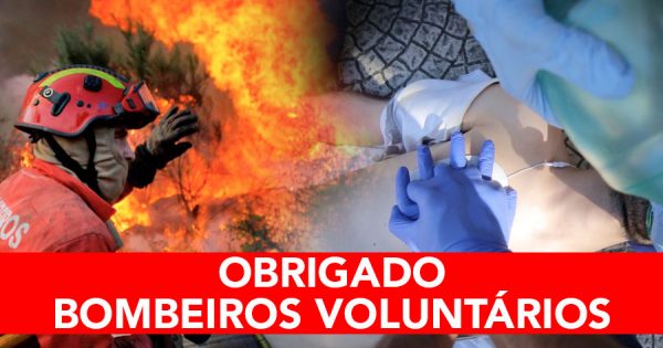 OBRIGADO BOMBEIROS VOLUNTARIOS