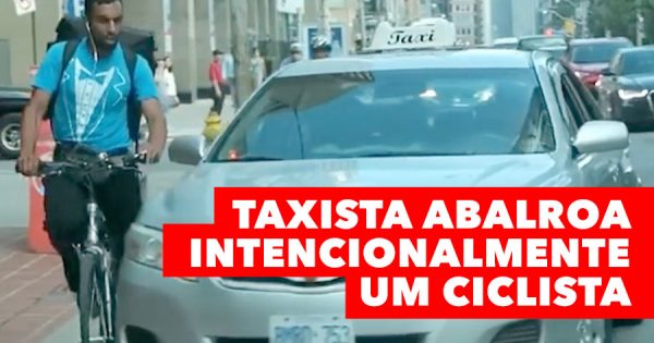 Taxista Abalroa INTENCIONALMENTE Ciclista