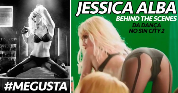 JESSICA ALBA Fantástica no Behind the Scenes de Sin City 2