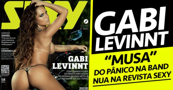 Gabi Levinnt Nua na Revista Sexy [FOTOS + VIDEO]