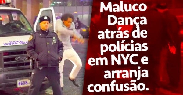 Maluco Põe-se A Dançar Atrás de Polícia e Arranja Problemas