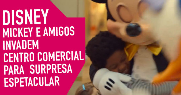 DISNEY: Mickey e Amigos Surpreendem num Centro Comercial