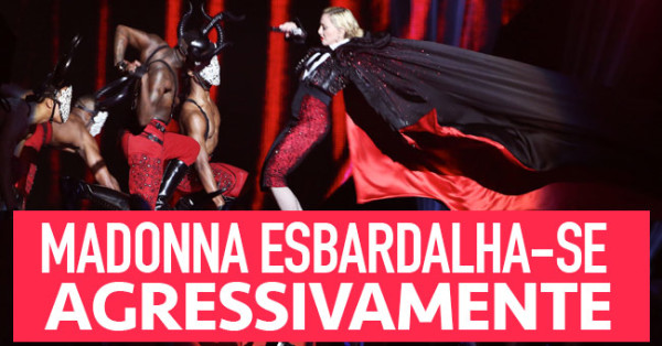 Madonna Esbardalha-se Agressivamente nos Brit Awards
