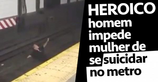 Homem Impede Rapariga de Se Suicidar na Linha do Metro