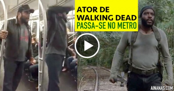 Actor de Walking Dead TODO FRITO no Metro de NY