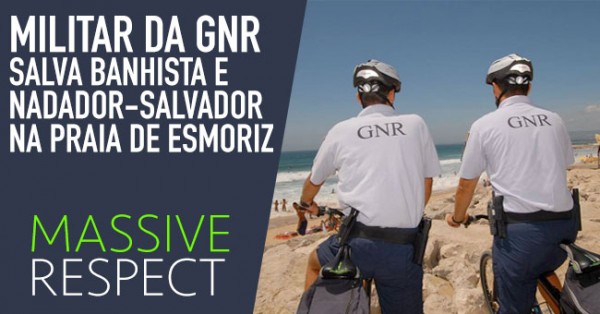 Militar da GNR salva banhista e nadador-salvador em Esmoriz