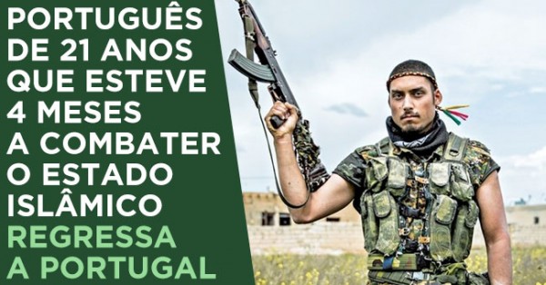 Português que Combatia Estado Islâmico Regressa a Portugal