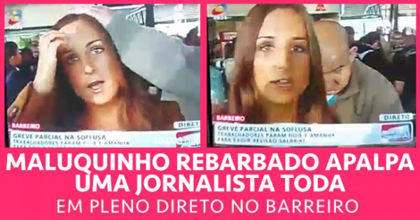 Maluquinho Apalpa Reporter da TVI à Cara Podre no Barreiro