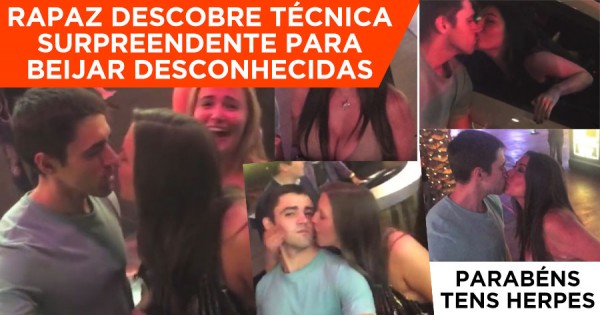 Rapaz Descobre Técnica Surpreendente Para Beijar Desconhecidas