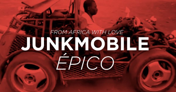 AFRICA: Homem Constroi Carro Abusado com Peças que Encontrou no Ferro Velho