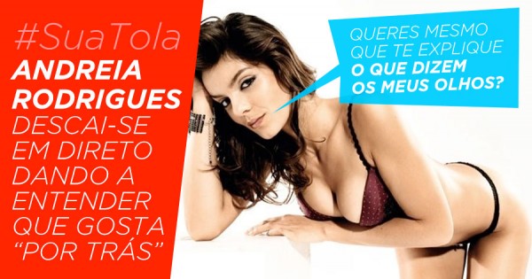 Andreia Rodrigues dá a Cana que Gosta “Por Trás”