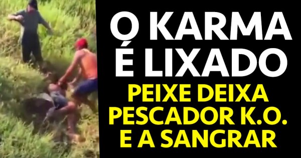 Aquele Momento em que um Peixe Deixa o Pescador KO