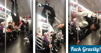 OMG! Show épico numa carruagem de metro